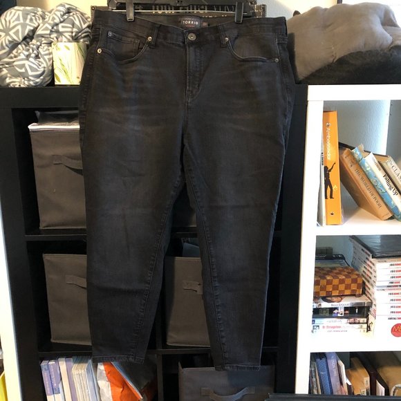 torrid Denim - Torrid Sky High Skinny Jean Black-wash